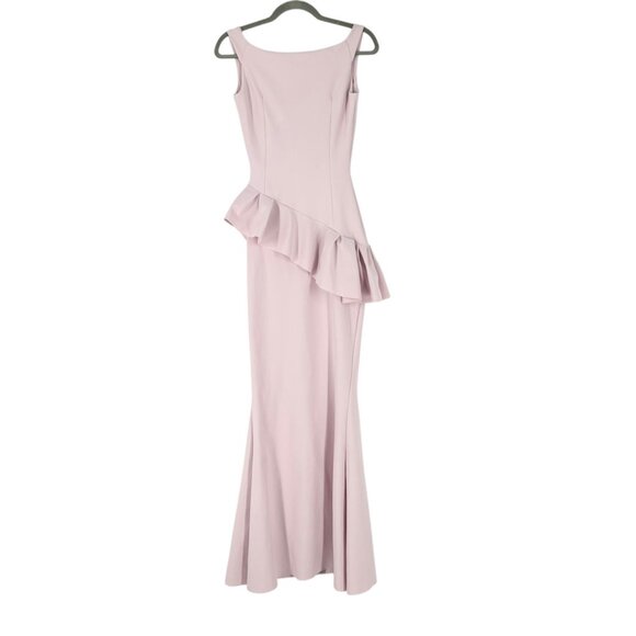 Chiara Bone La Petite Robe Light Pink Ruffle Maxi Dress - Picture 3 of 10
